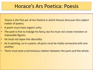 Horace's Ars Poetica: The Art of Poetry According to Horace
