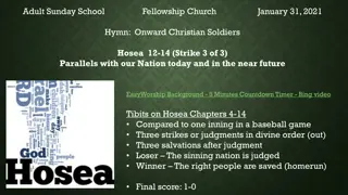 Sunday School Reflections: Parallels with Hosea for Today