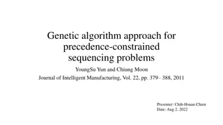 Genetic Algorithm Approach for Precedence-Constrained Sequencing