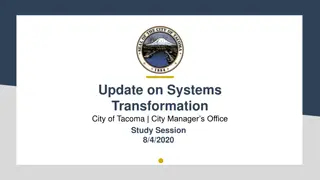 Transformation Update: Tacoma City Manager's Office Study Session Highlights