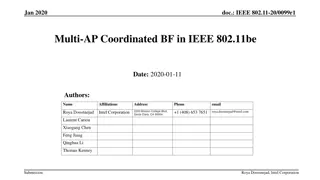 Multi-AP Coordinated Beamforming in IEEE 802.11be Standard