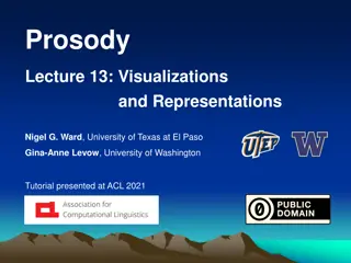 Prosody Visualizations and Representations Tutorial Highlights