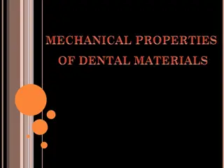 Understanding Mechanical Properties for Dental Restorations
