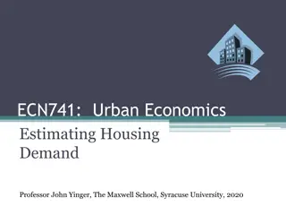 Estimating Housing Demand in Urban Economics