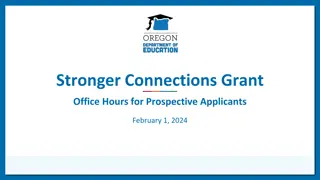 Stronger Connections Grant Office Hours for Prospective Applicants - February 1, 2024