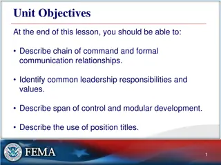 Understanding Chain of Command and Unified Command Structure
