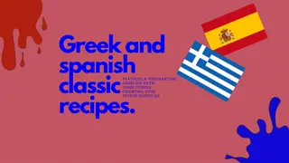 Greek and Spanish Classic Recipes by Stavroula Tsochantari, Aggelikh Batsi, Jorge Correa, Christina Ziori, Petros Dosoulas
