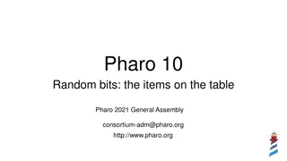 Improving Pharo Development: Goals, Challenges, and Plans