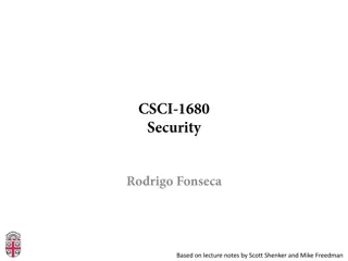 Cryptographic Concepts in Network Security