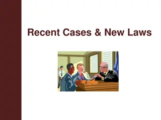 School Safety and Legal Issues: Recent Cases and New Laws