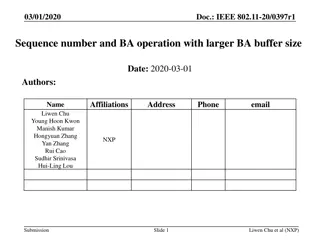 Enhancing BA Operations for IEEE 802.11 Networks