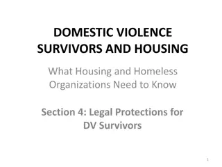 Legal Protections for Domestic Violence Survivors in Housing