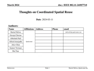 Coordinated Spatial Reuse Mechanism for IEEE 802.11-24 Networks