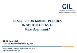 Marine Plastics Research in Southeast Asia: Findings and Initiatives