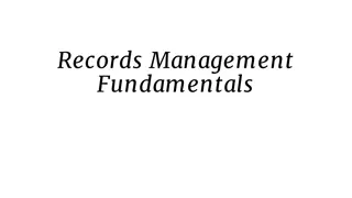 Managing Federal Records - Fundamentals & Importance