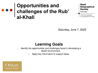 Exploring Opportunities and Challenges in the Rub al-Khali Desert