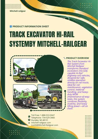 TRACK EXCAVATOR HI-RAIL SYSTEM by Mitchell-Railgear