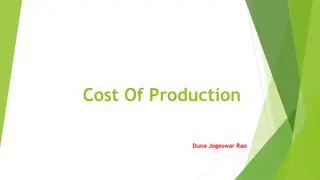 Cost Of Production