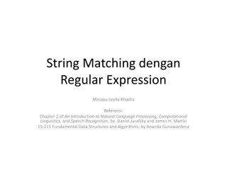 Understanding String Matching with Regular Expressions