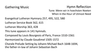 Evangelical Lutheran Hymn Reflection and Music Collection