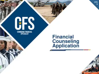 Financial Counseling Application and Tools Overview