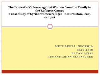 Understanding Domestic Violence Among Syrian Women Refugees in Kurdistan, Iraq