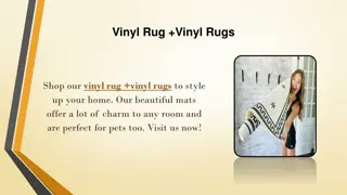 Vinyl Rugs and More for Stylish Home Decor