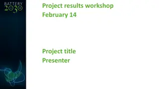 Visualizing Project Results Workshop: Key Insights and Conclusions
