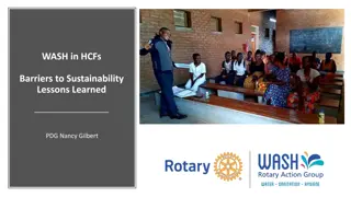 Barriers and Opportunities in WASH Sustainability Research
