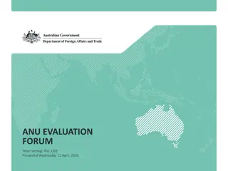 Evaluation Forum Insights: DFAT and ANU Evaluations 2012-2018