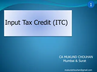 Understanding Input Tax Credit (ITC) Rules and Guidelines