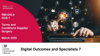 Digital Outcomes and Specialists 7: Overview and Timeline
