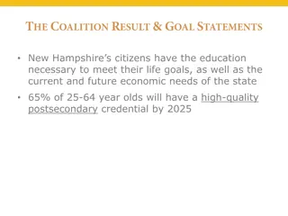 Meeting New Hampshire's Education Goals for 65x25 Initiative