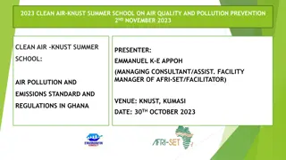2023 Clean Air KNUST Summer School on Air Quality and Pollution Prevention