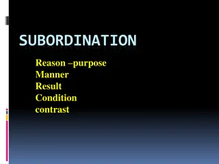 Understanding Subordination in English Grammar