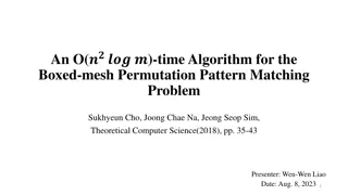 Algorithm for Boxed-Mesh Permutation Pattern Matching