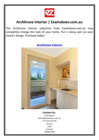 Architrave Interior  Ezwindows.com.au(EZ Windows)