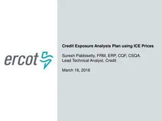 Credit Exposure Analysis Plan using ICE Prices - Hub Price Correlations