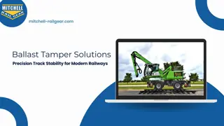 Ballast Tamper Solutions- Precision Track Stability for Modern Railways
