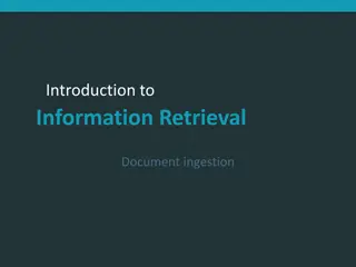 Introduction to Information Retrieval: Document Indexing and Parsing Techniques