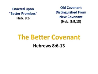 Understanding the Distinction Between Old and New Covenants