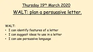 Plan a Persuasive Letter: Tips and Ideas for Effective Communication