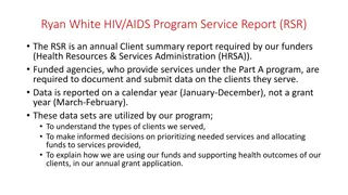 Ryan White HIV/AIDS Program 2018 Client Summary Report