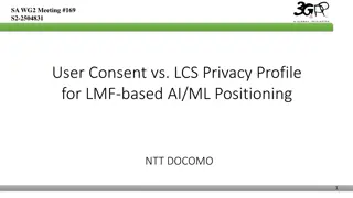 User Consent and Privacy Profiles in AI/ML Model Training and Inference