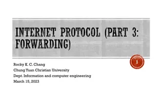 Understanding Internet Protocol Forwarding and Routing
