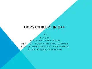 Object-Oriented Programming Concepts and Features in C++ for Beginners