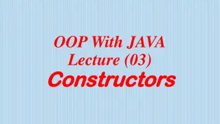 Master Constructors in Java Programming