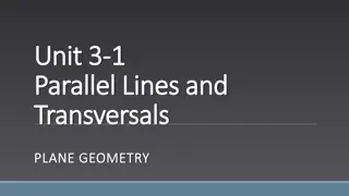 Understanding Parallel Lines and Transversals in Plane Geometry