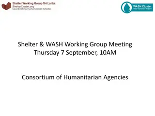 Shelter & WASH Working Group Meeting Updates - 7th September Agenda and Warnings