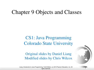 Object-Oriented Programming Concepts in Java